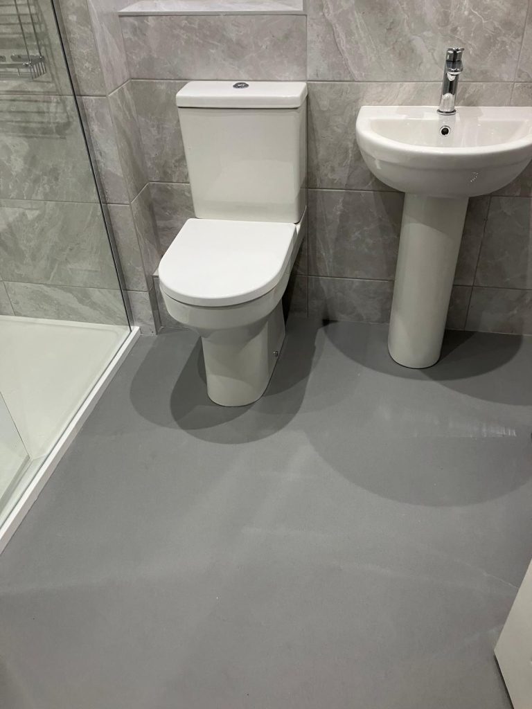 Bathroom to low level shower room with Altro safety flooring