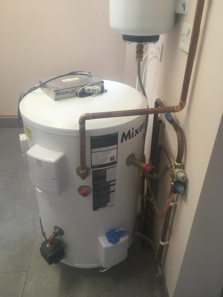 Mixergy smart cylinder installation in Milton Keynes