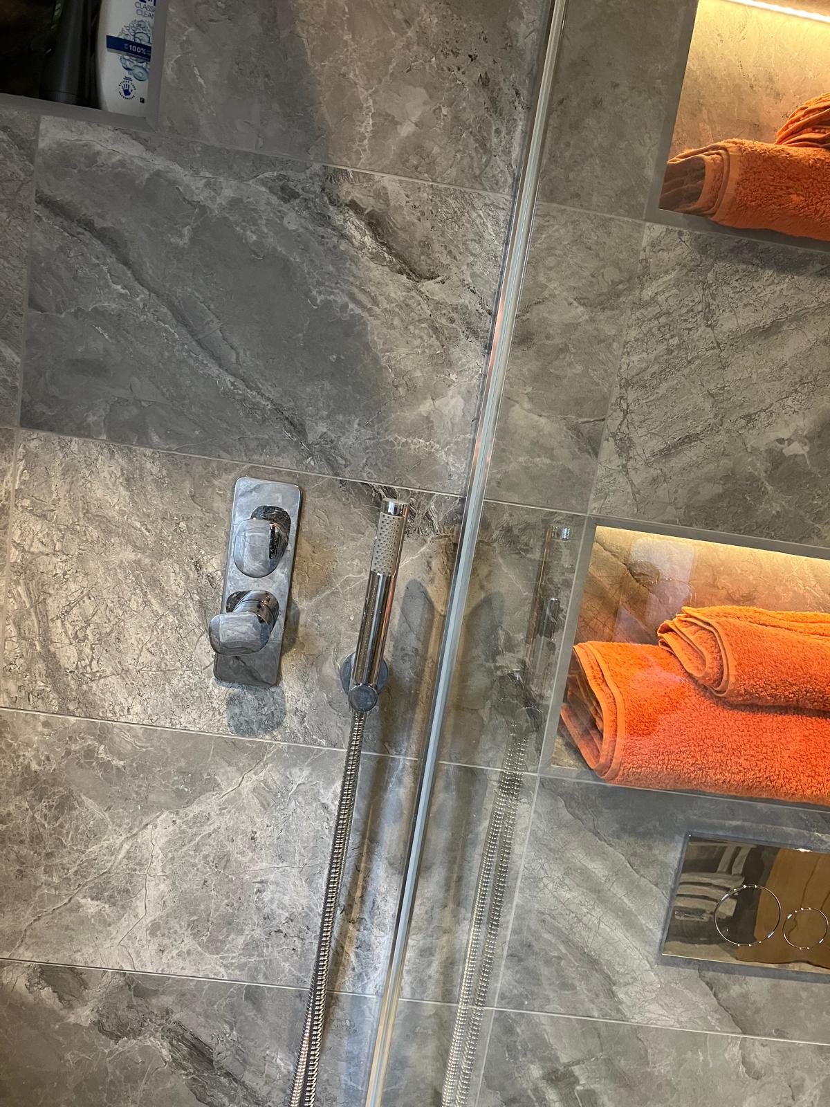 Wet room fitting near Northampton – Luso Stone bathroom (12)