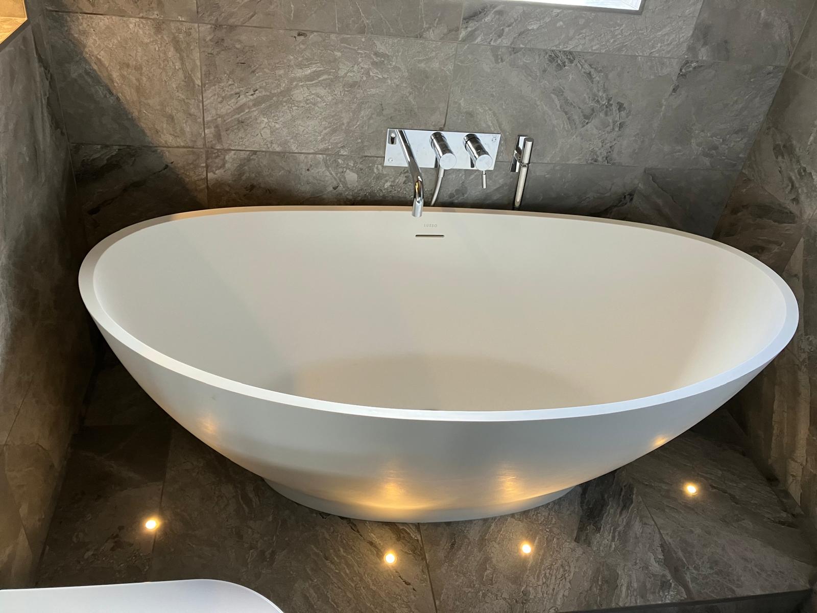 Wet room fitting near Northampton – Luso Stone bathroom (8)